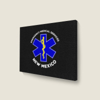 New Mexico Ems Emergency Medical Services Emt Medic Landscape Canvas Print | Artistshot