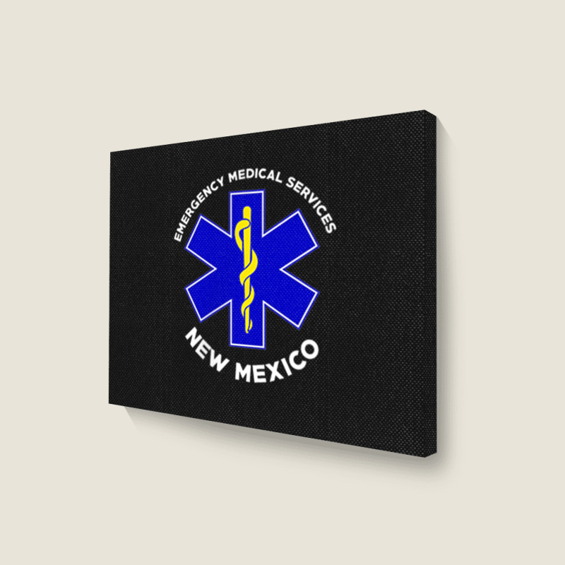 New Mexico Ems Emergency Medical Services Emt Medic Landscape Canvas Print | Artistshot