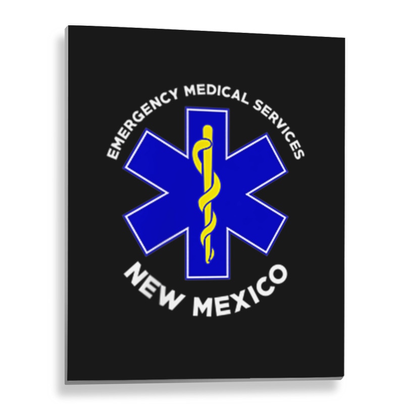 New Mexico Ems Emergency Medical Services Emt Medic Metal Print Vertical | Artistshot