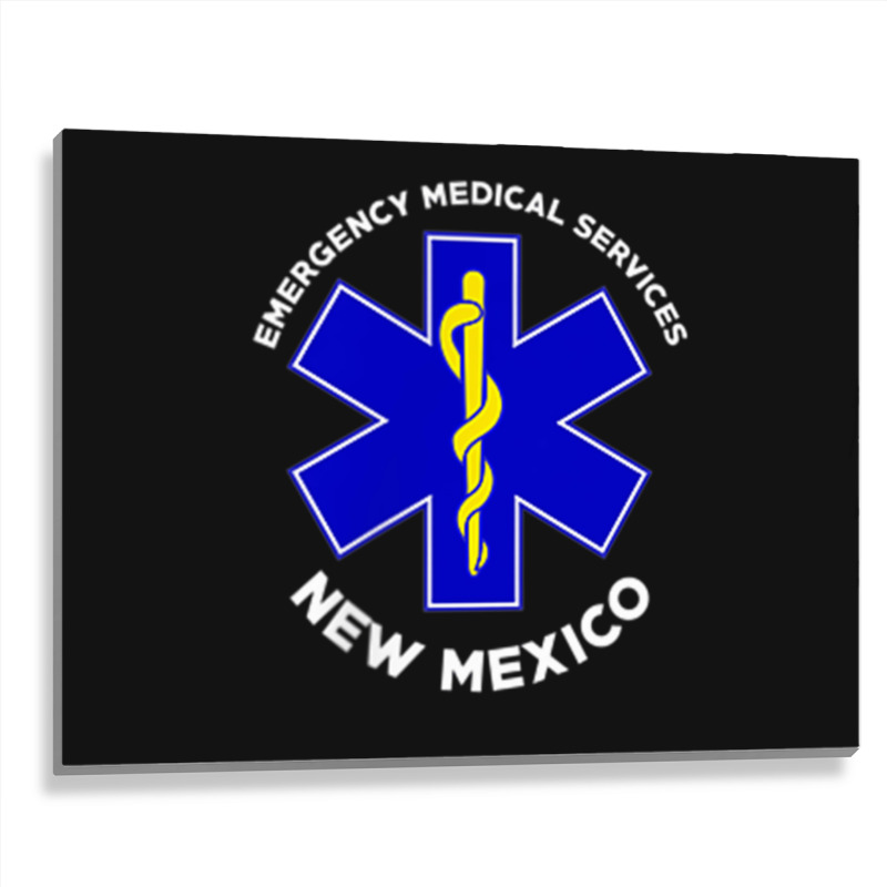 New Mexico Ems Emergency Medical Services Emt Medic Metal Print Horizontal | Artistshot