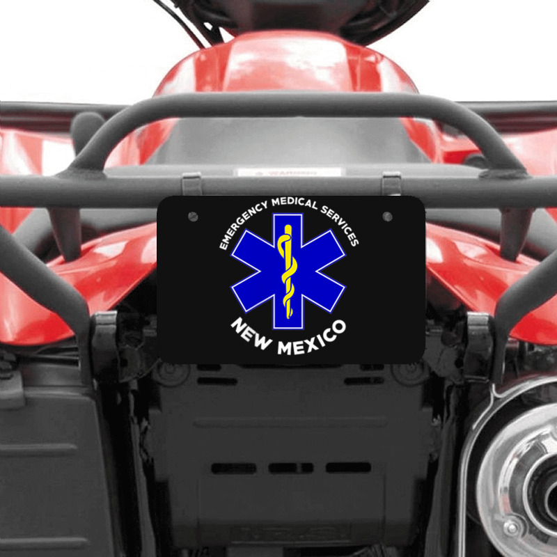 New Mexico Ems Emergency Medical Services Emt Medic Atv License Plate | Artistshot