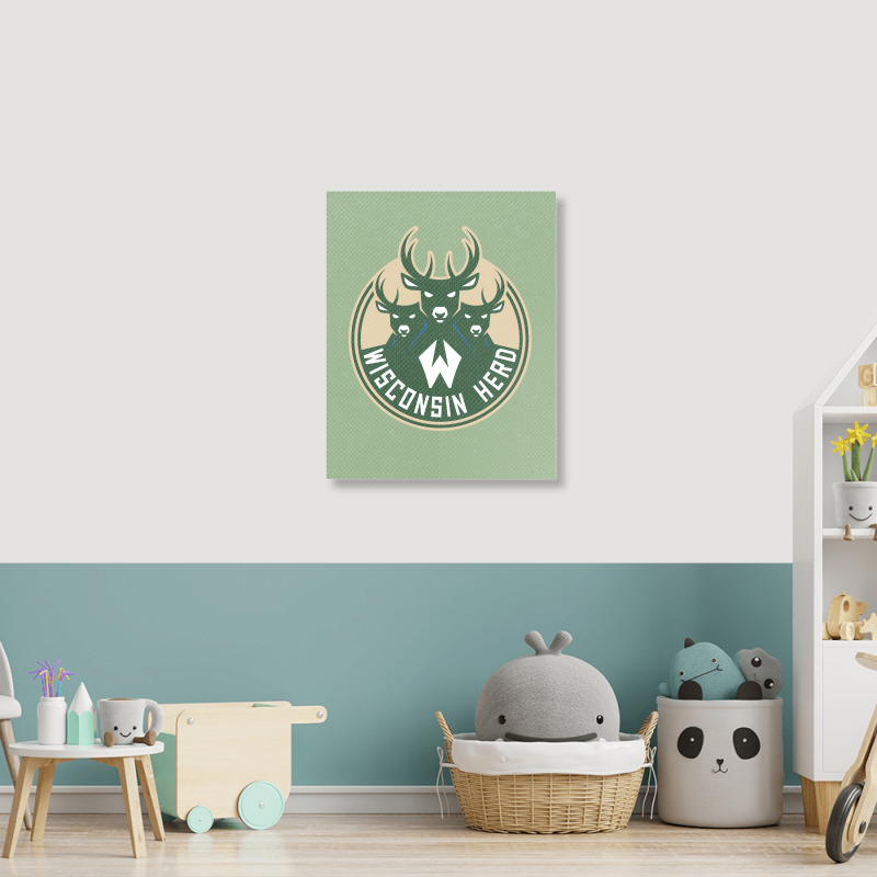 Wisconsin Herd Portrait Canvas Print | Artistshot