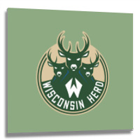 Wisconsin Herd Metal Print Square | Artistshot