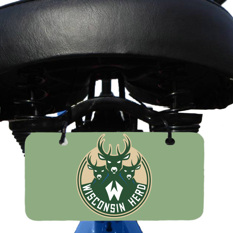 Wisconsin Herd Bicycle License Plate | Artistshot