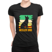 Australian Cattle Dog Pet Heeler Dad Ladies Fitted T-shirt | Artistshot