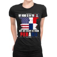 American Grown Patriot Panamanian American From Panama T Shirt Ladies Fitted T-shirt | Artistshot