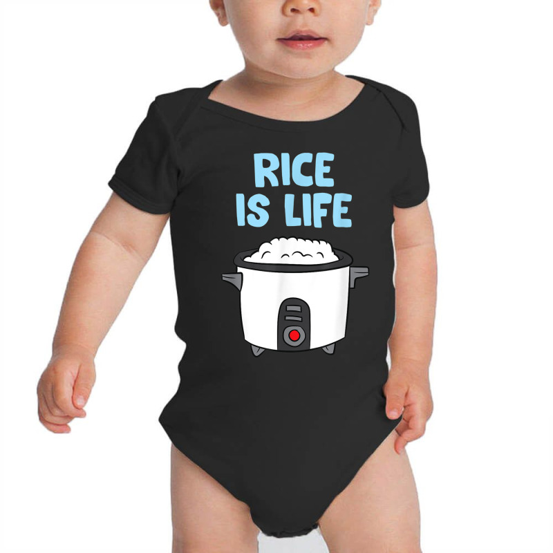 Rice Is Life Love Eating Rice Cooking Rice T Shirt Baby Bodysuit by cm-arts | Artistshot