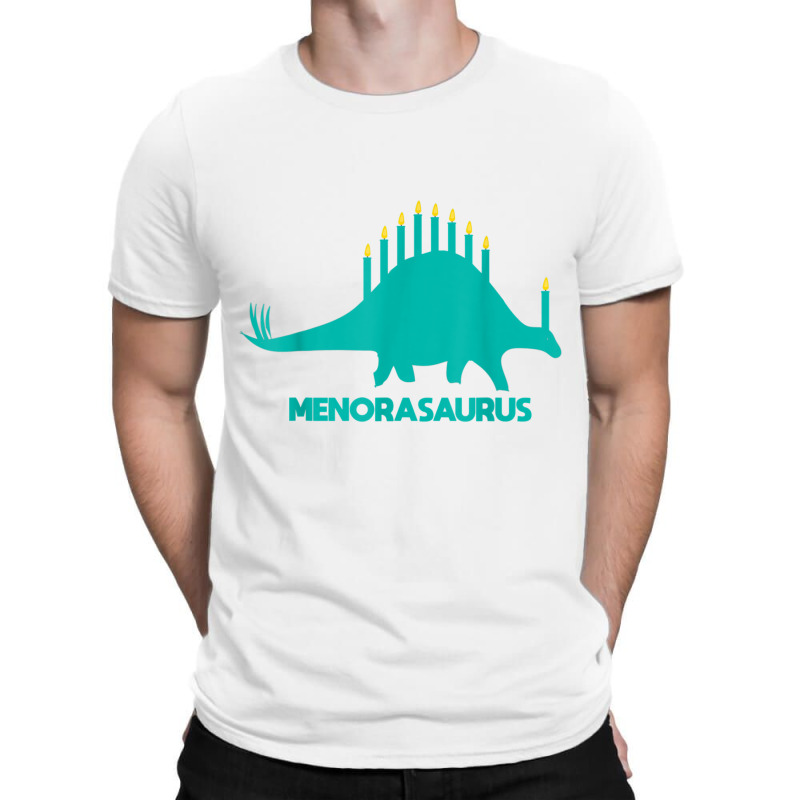 Funny Hanukkah Tee Dinosaur Stegosaurus Dino Menorah T Shirt T-shirt | Artistshot