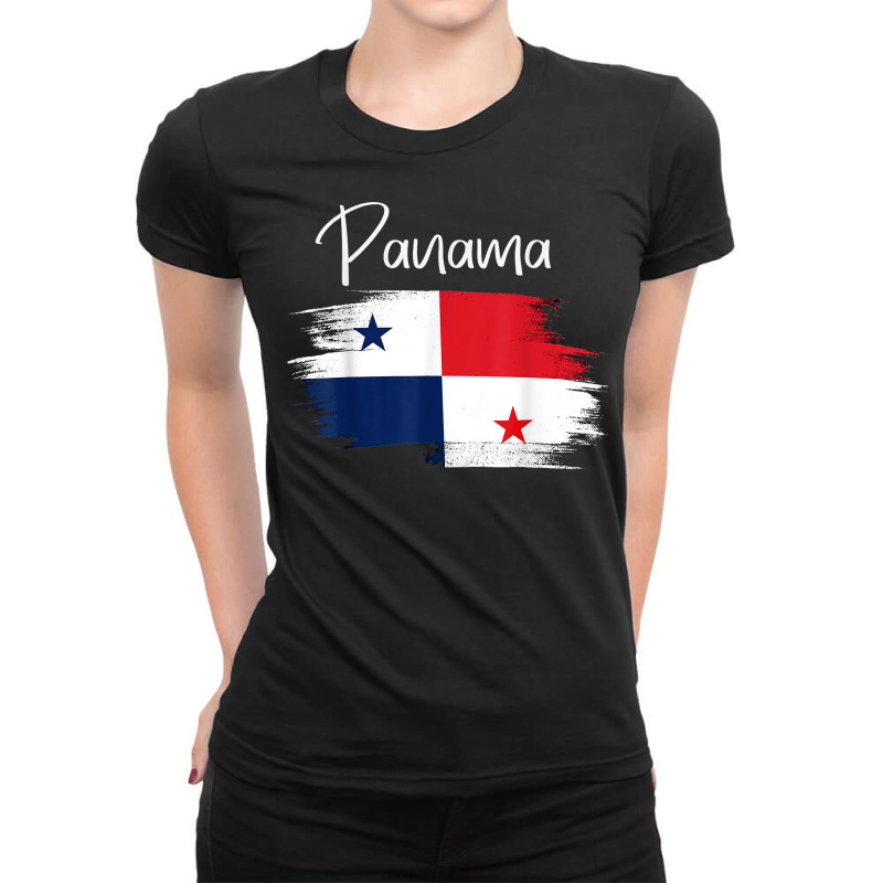 Panama Flag Tshirt, Panamanian Tshirt, Panama Flag For Women T Shirt Ladies Fitted T-Shirt by cm-arts | Artistshot