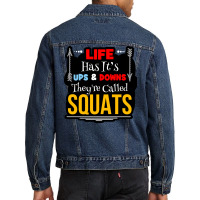 Life Has Its Ups  & Downs Men Denim Jacket | Artistshot