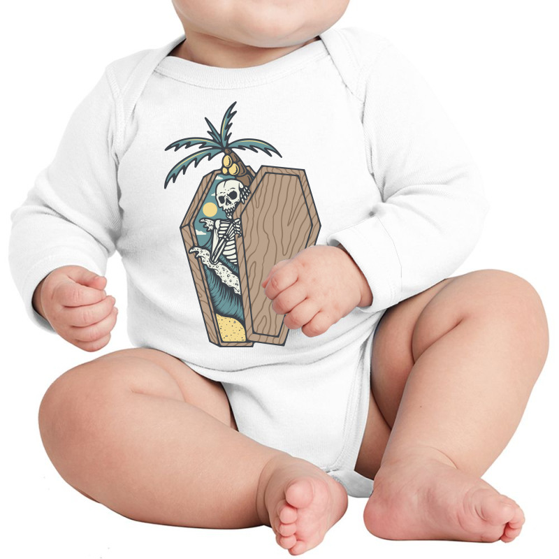 Rest In Paradise Long Sleeve Baby Bodysuit by Quilimo | Artistshot