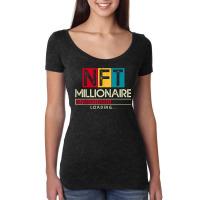 Nft Millionaire Loading   Crypto Hodl T Shirt Women's Triblend Scoop T-shirt | Artistshot