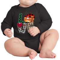 Love Christmas Caravan Long Sleeve Baby Bodysuit | Artistshot