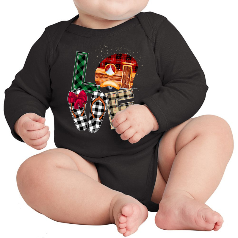 Love Christmas Caravan Long Sleeve Baby Bodysuit by autlu2024 | Artistshot