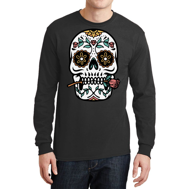 Mexican Skull Long Sleeve Shirts | Artistshot