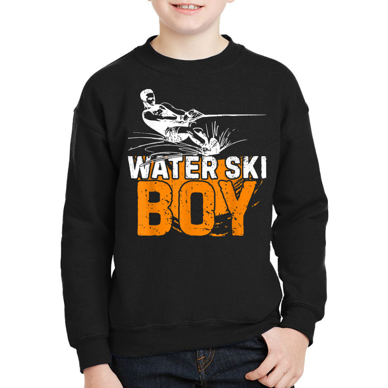 Water Ski Boy Funny Water Skiing Water Sports Waterskiing T Shirt Youth Sweatshirt by cm-arts | Artistshot