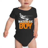 Water Ski Boy Funny Water Skiing Water Sports Waterskiing T Shirt Baby Bodysuit | Artistshot