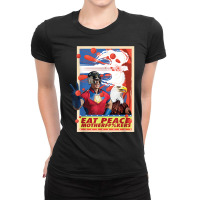 Peacemaker Eat Peace With Eagle T Shirt Ladies Fitted T-shirt | Artistshot