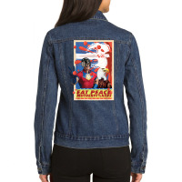 Peacemaker Eat Peace With Eagle T Shirt Ladies Denim Jacket | Artistshot