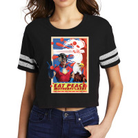 Peacemaker Eat Peace With Eagle T Shirt Scorecard Crop Tee | Artistshot