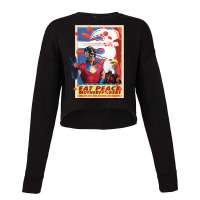 Peacemaker Eat Peace With Eagle T Shirt Cropped Sweater | Artistshot