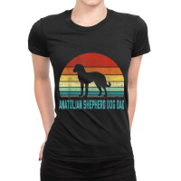 Vintage Anatolian Shepherd Dog Dad   Dog Lover T Shirt Ladies Fitted T-shirt | Artistshot