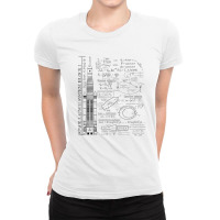 Space Launch Artemis Sls Rocket Science Equations Ladies Fitted T-shirt | Artistshot