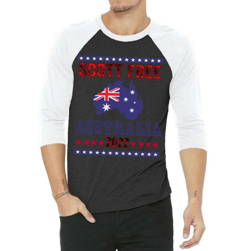 Scott Free - Australia Federal Election 2022 Fitted Scoop 3/4 Sleeve Shirt by GEORGEJUBILEE | Artistshot