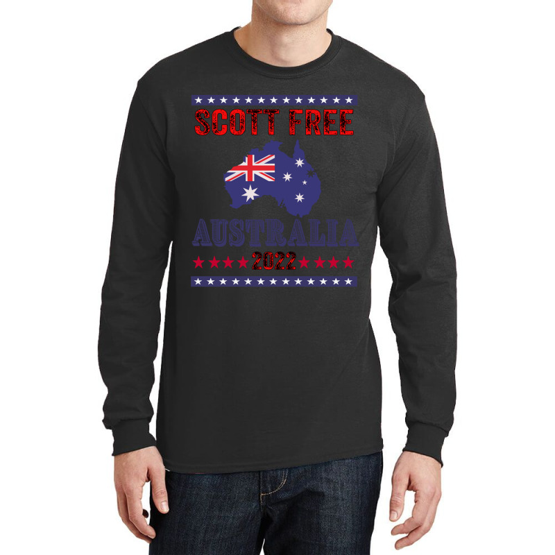 Scott Free - Australia Federal Election 2022 Fitted Scoop Long Sleeve Shirts by GEORGEJUBILEE | Artistshot