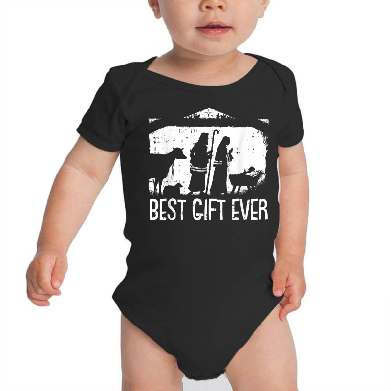 Best Ever Christmas Cool Jesus Nativity Scene Christian T Shirt Baby Bodysuit by cm-arts | Artistshot