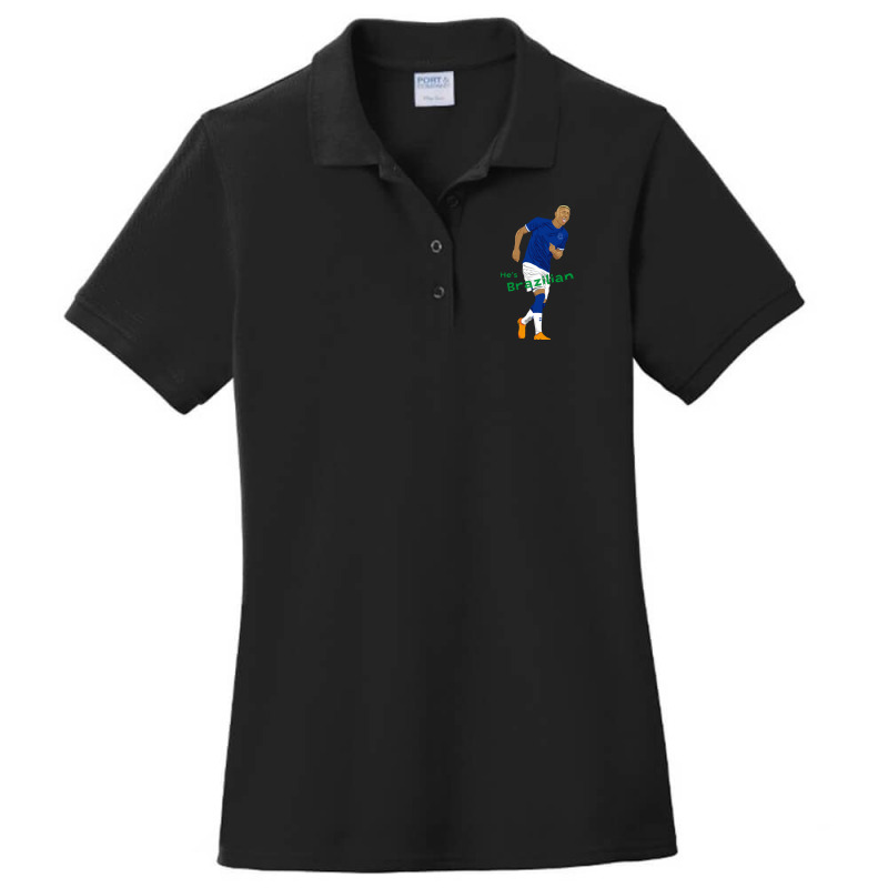 Richarlison He's Brazilian Premium Ladies Polo Shirt by JeremyHurley | Artistshot