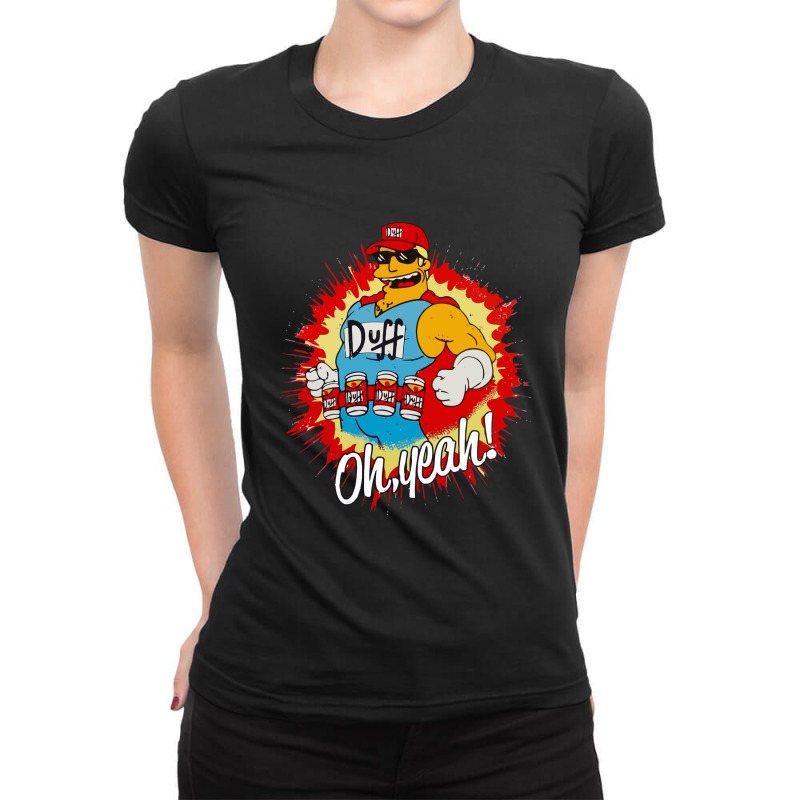 Duffman The Simpson Ladies Fitted T-Shirt by cm-arts | Artistshot