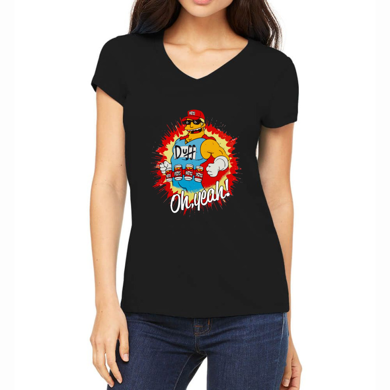 Duffman The Simpson Women's V-Neck T-Shirt by cm-arts | Artistshot