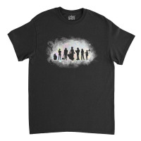 Surfer Silhouettes Back Black Classic T-shirt | Artistshot