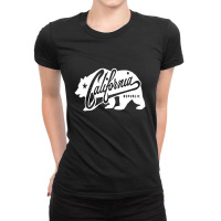 California Republic Grunge Bear Lifestyle Ladies Fitted T-shirt | Artistshot