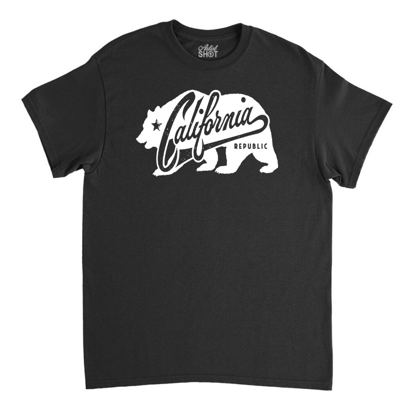 California Republic Grunge Bear Lifestyle Classic T-shirt by cm-arts | Artistshot