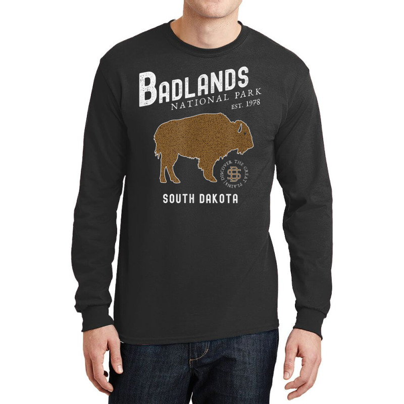 Badlands National Park  South Dakota  Road Trip T Shirt Long Sleeve Shirts by cm-arts | Artistshot