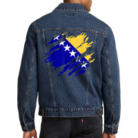 Bosnia Bosnian Flag T Shirt Men Denim Jacket | Artistshot