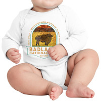 Badlands National Park South Dakota Bison Vacation Souvenir Tank Top Long Sleeve Baby Bodysuit | Artistshot