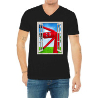 Wacky Waving Inflatable Tube Man Air Dancer In Window V-neck Tee | Artistshot