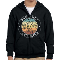 Badlands National Park South Dakota Hiking Camping Outdoor T Shirt Youth Zipper Hoodie | Artistshot