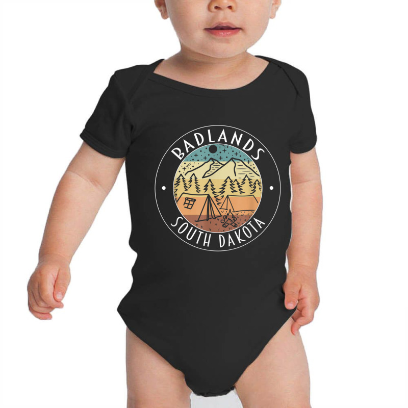 Badlands National Park South Dakota Hiking Camping Outdoor T Shirt Baby Bodysuit by cm-arts | Artistshot