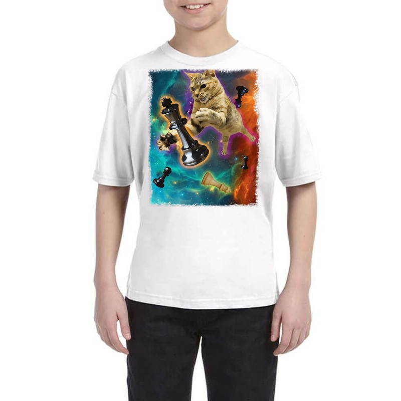 Cats In Space Chess Set Pieces Premium T Shirt Youth Tee | Artistshot