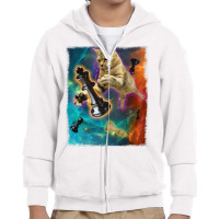 Cats In Space Chess Set Pieces Premium T Shirt Youth Zipper Hoodie | Artistshot