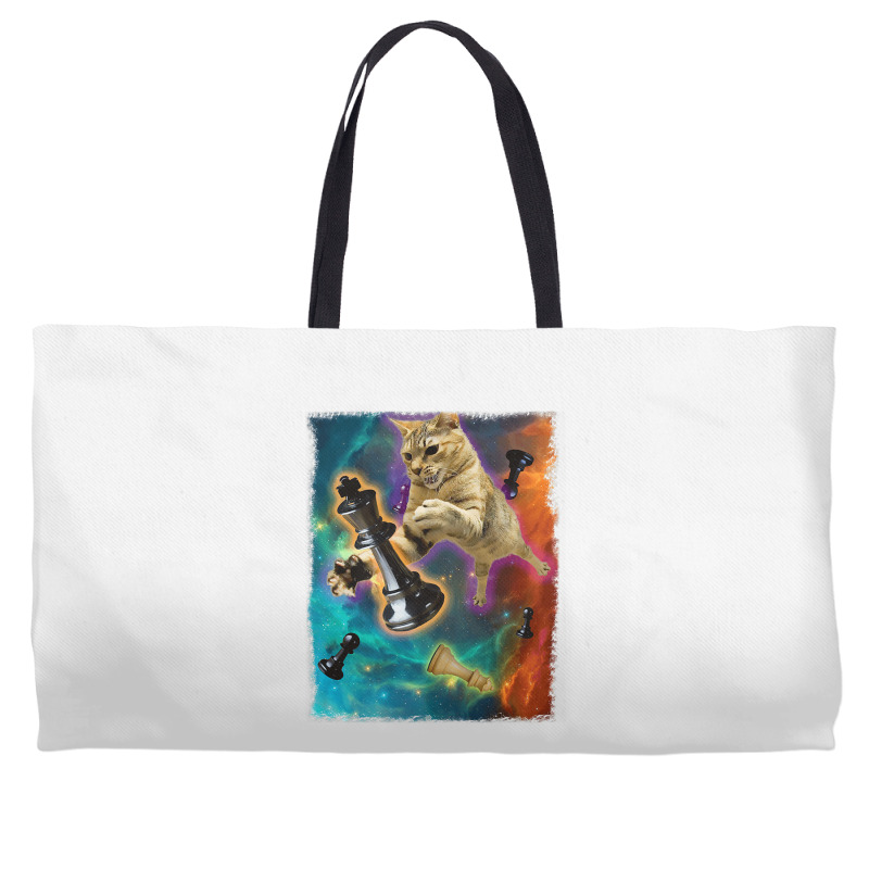 Cats In Space Chess Set Pieces Premium T Shirt Weekender Totes | Artistshot