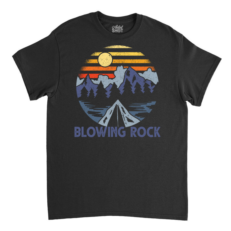 Blowing Rock, North Carolina Blue Ridge Mountains Camping Pullover Hoo Classic T-shirt by cm-arts | Artistshot