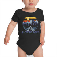 Blowing Rock, North Carolina Blue Ridge Mountains Camping Pullover Hoo Baby Bodysuit | Artistshot