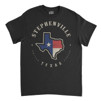 Vintage Stephenville Texas State Flag Map Souvenir Gift Long Sleeve T Classic T-shirt | Artistshot