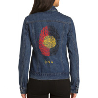 My Family Genius Teacher Ladies Denim Jacket | Artistshot