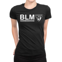 The Original Blm -bureau Of Land Management (white) Ladies Fitted T-shirt | Artistshot